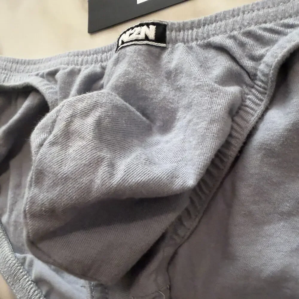 NEW N2N Bodywear Mens Cotton Bikini Brief Color Grey Size Large